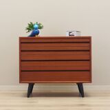 Teak chest of drawers, Danish design, 1970s, production: Denmark