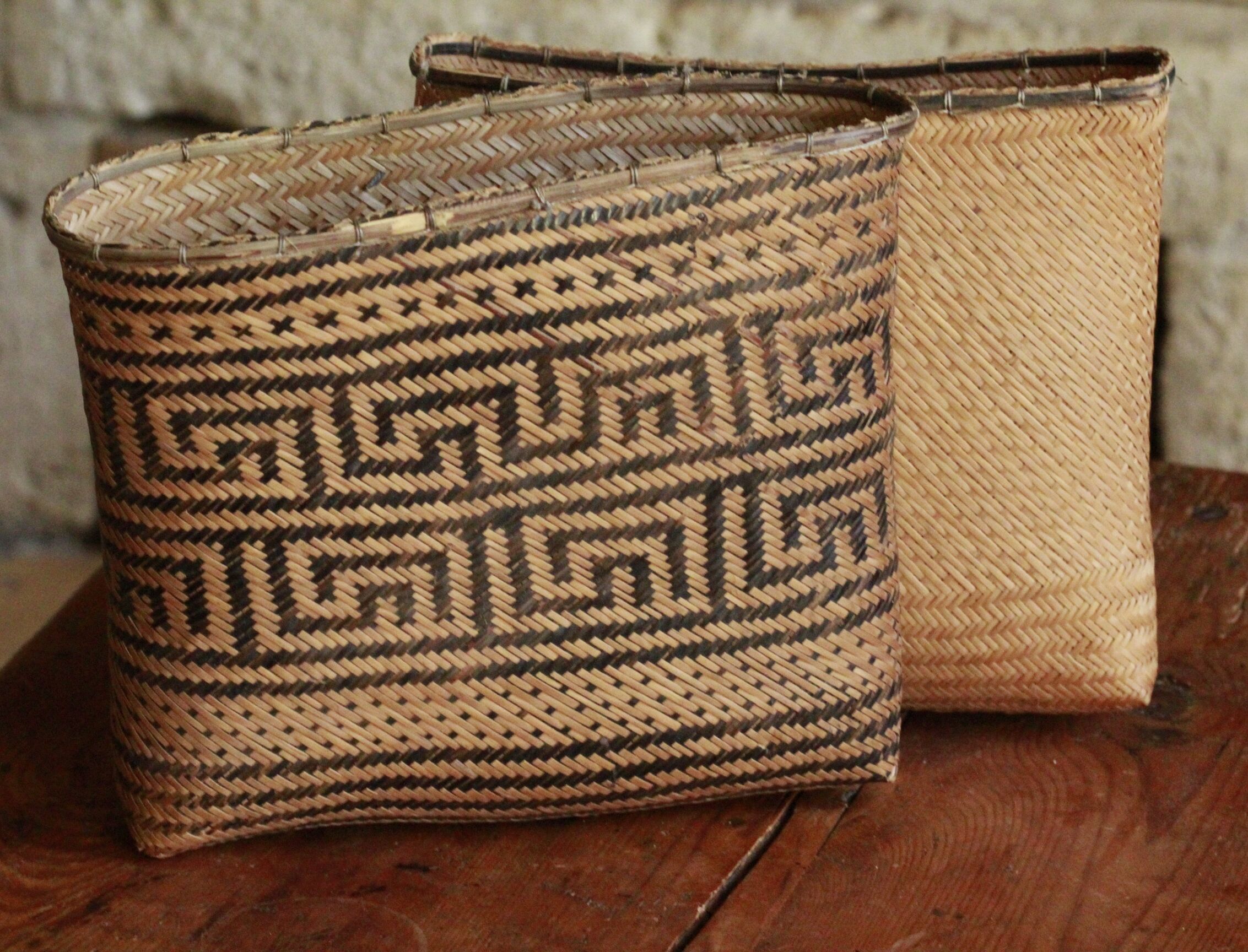 Japanese wicker baskets