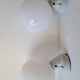 Duo of opaline and porcelain sconces