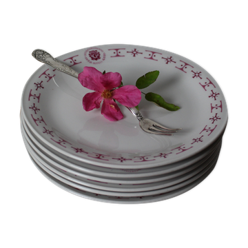 Set de 6 assiettes à dessert "Intercontinental Hôtels"
