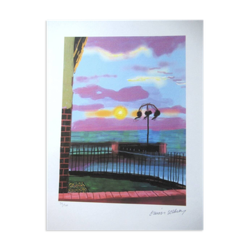 Lithographie de David Hockney signée et numérotée