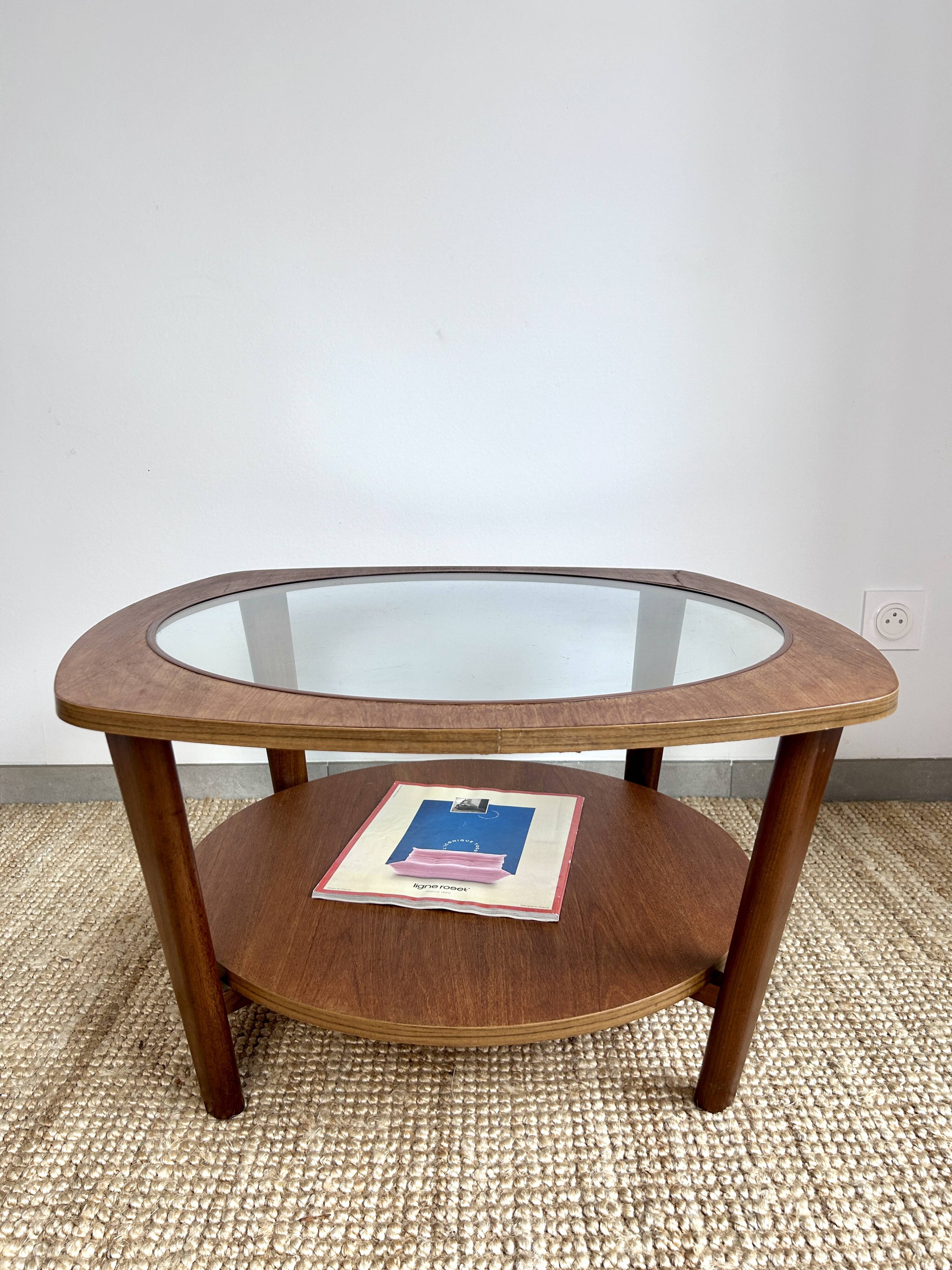 Mid-Century English teak coffee table