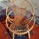 Rattan shell chair