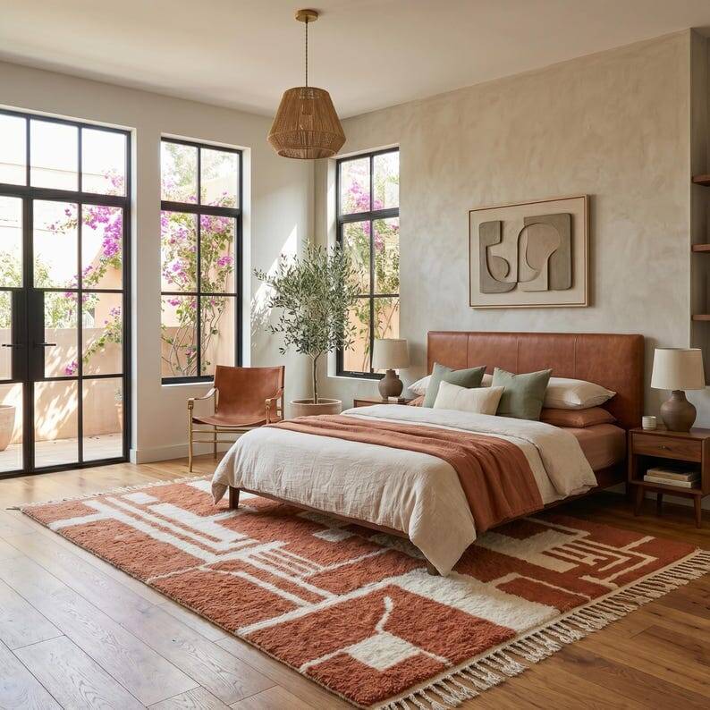 Authentic traditional Atlas wool rug 1.5/2.5 m