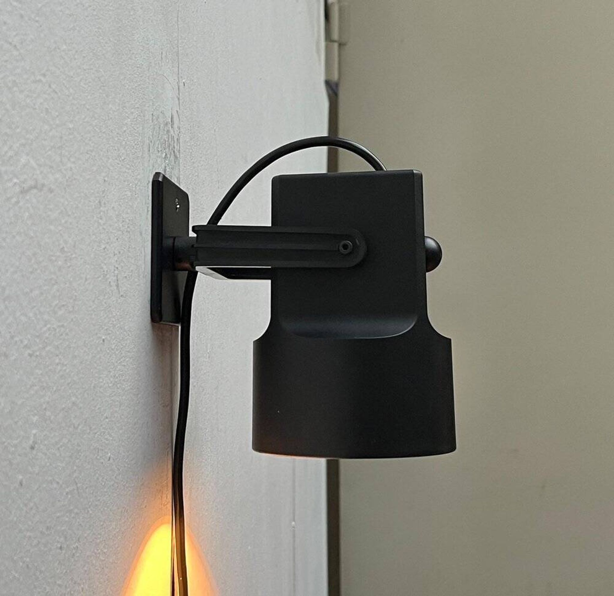 Danish vintage wall lamp Space Age model Lillebror by Bent Gantzel-Boysen for Louis Poulsen, 1970s.