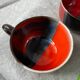 Six Vallauris ceramic coffee cups