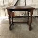 Old Coffee Table End Of Sofa Wood Turned Feet Vintage