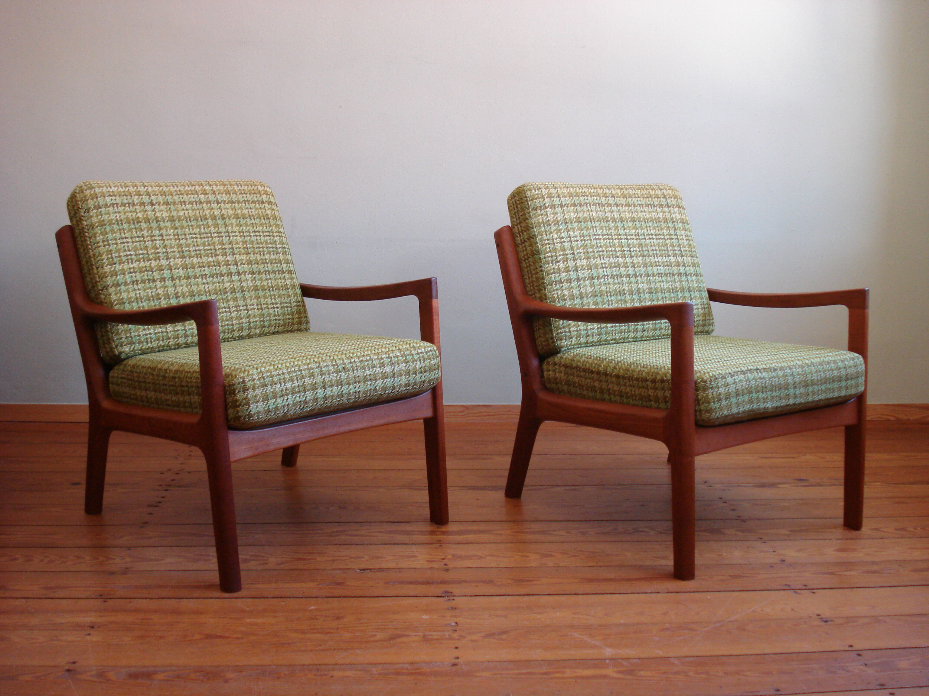 Ensemble de 2 fauteuils Senator en teck par Ole Wanscher pour France & Son, années 1960