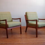 Ensemble de 2 fauteuils Senator en teck par Ole Wanscher pour France & Son, années 1960
