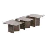 Fossilized stone nesting tables