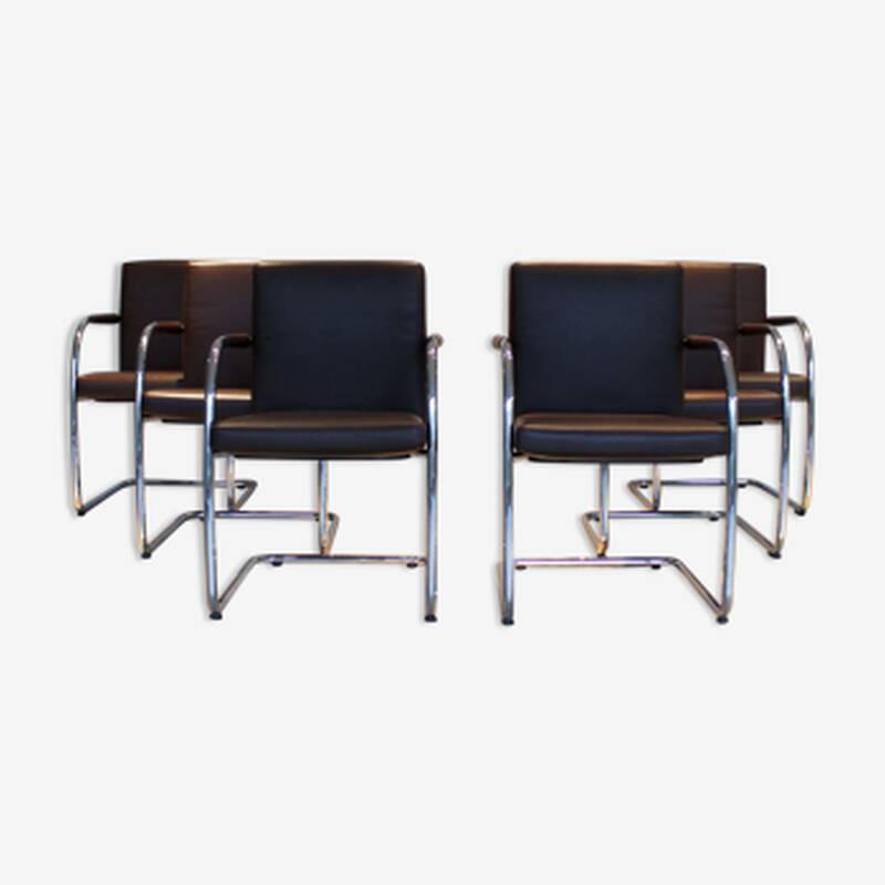 Set of 6 Visasoft chairs by Antonio Citterio and Glen Oliver for Vitra.
