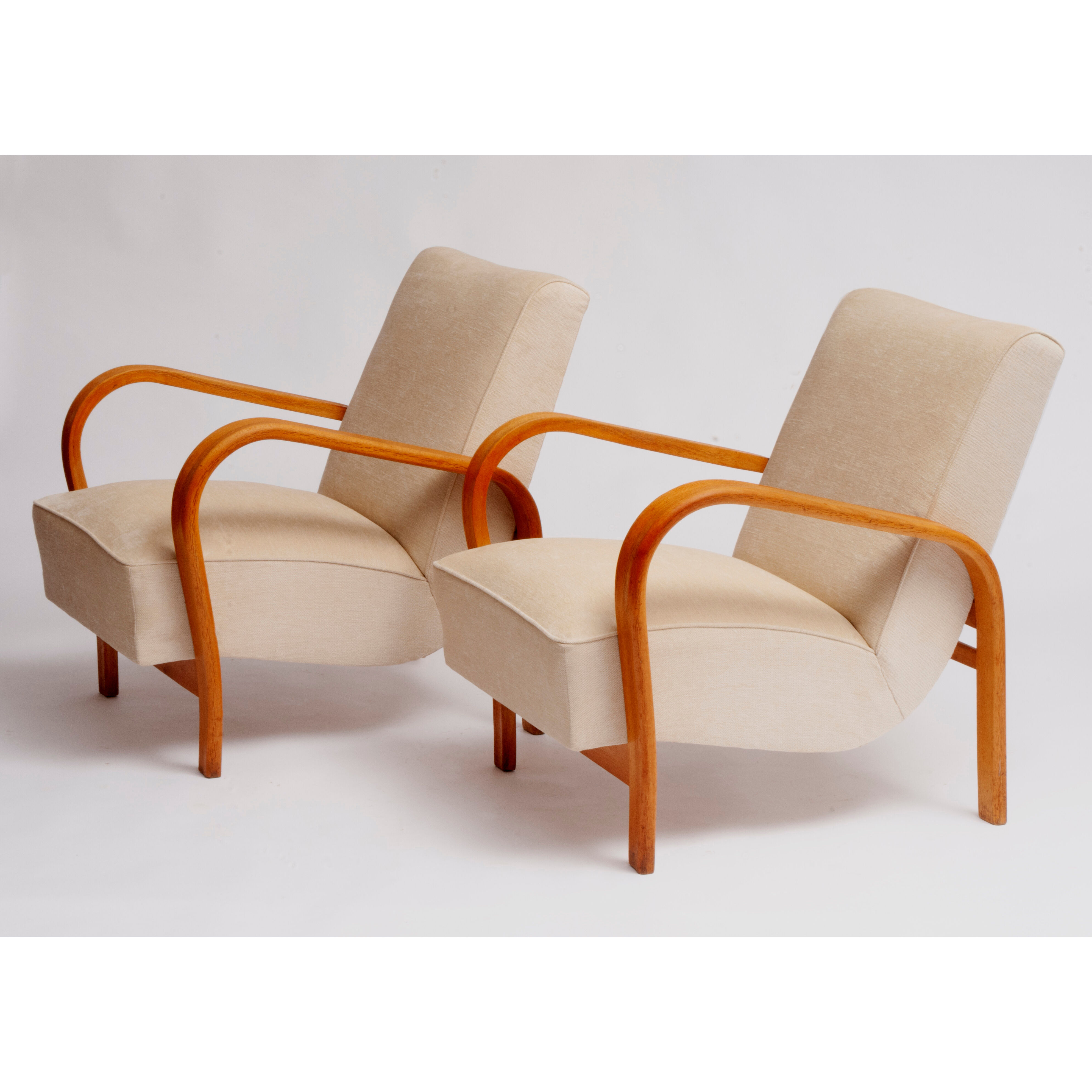 Pair of armchairs Halabala HF11