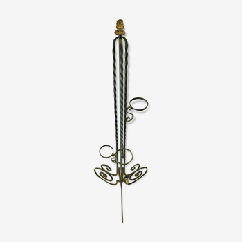 Floor lamp wrought wrought iron patinated bronze