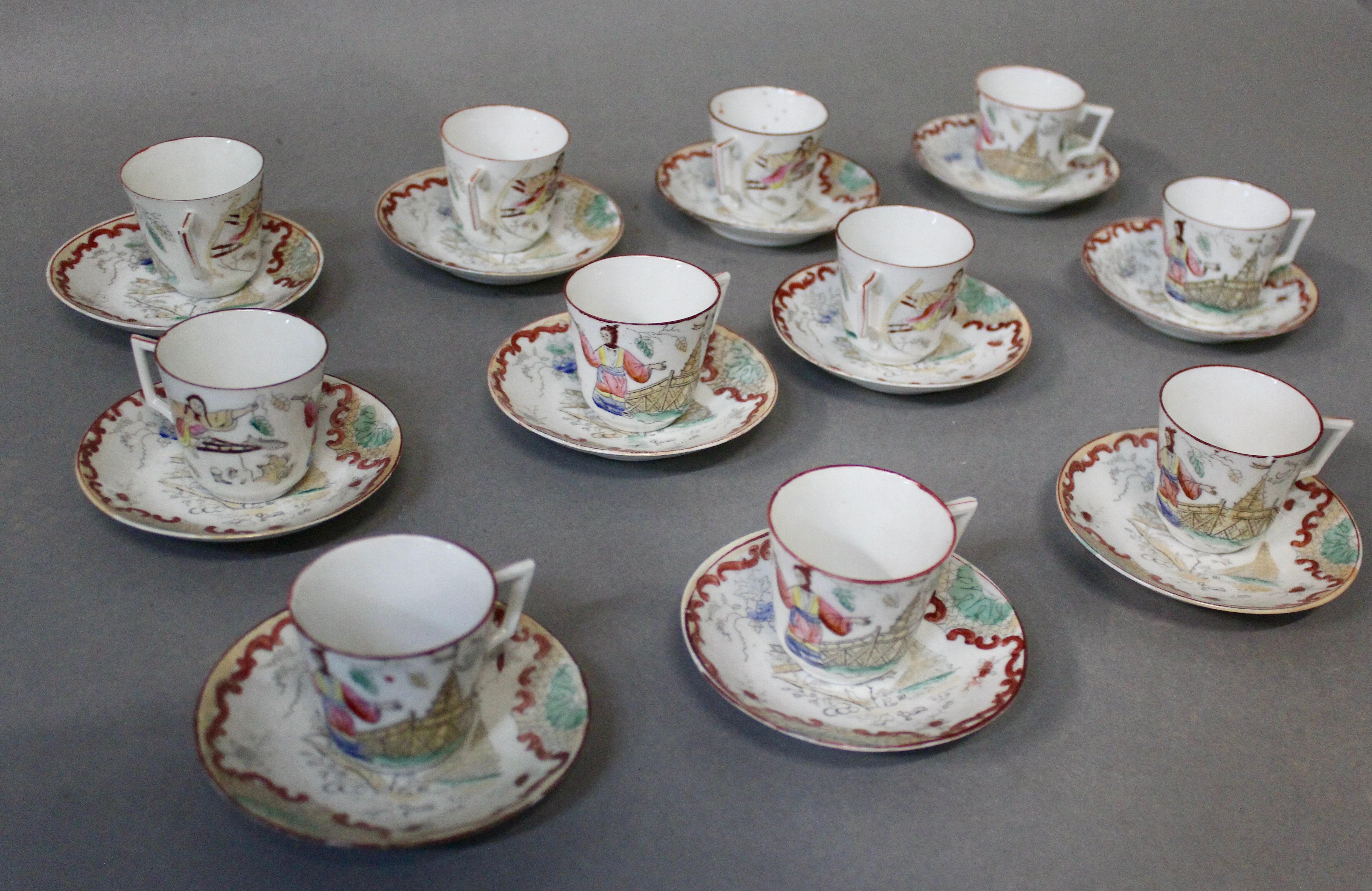 Japanese porcelain coffee service