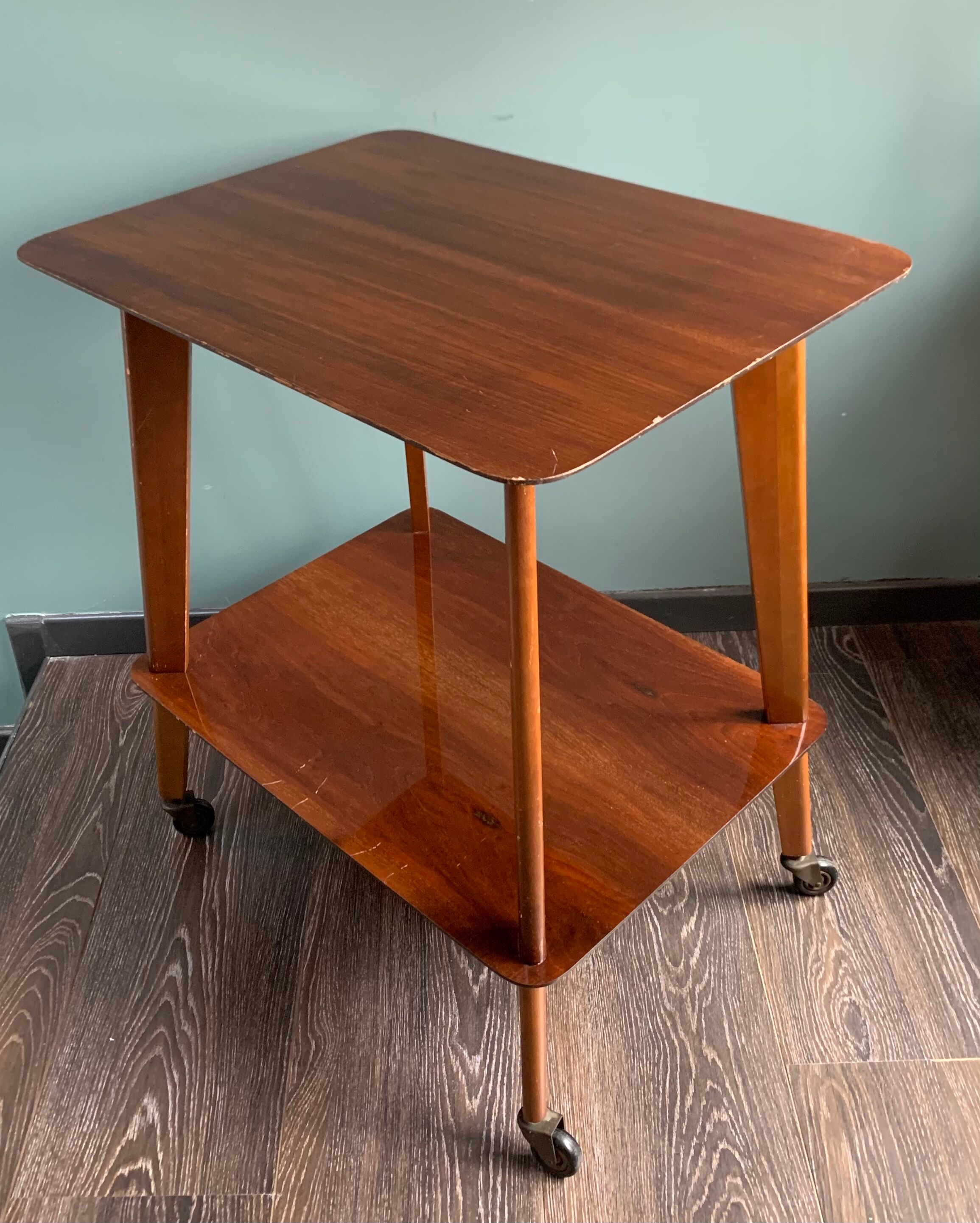 Dessert wood varnished 60/70s