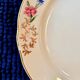 Vintage flat plates decorated with Sarreguemines flowers