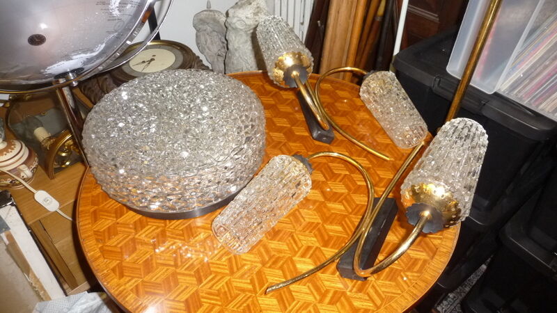 Vintage ceiling and wall lamps