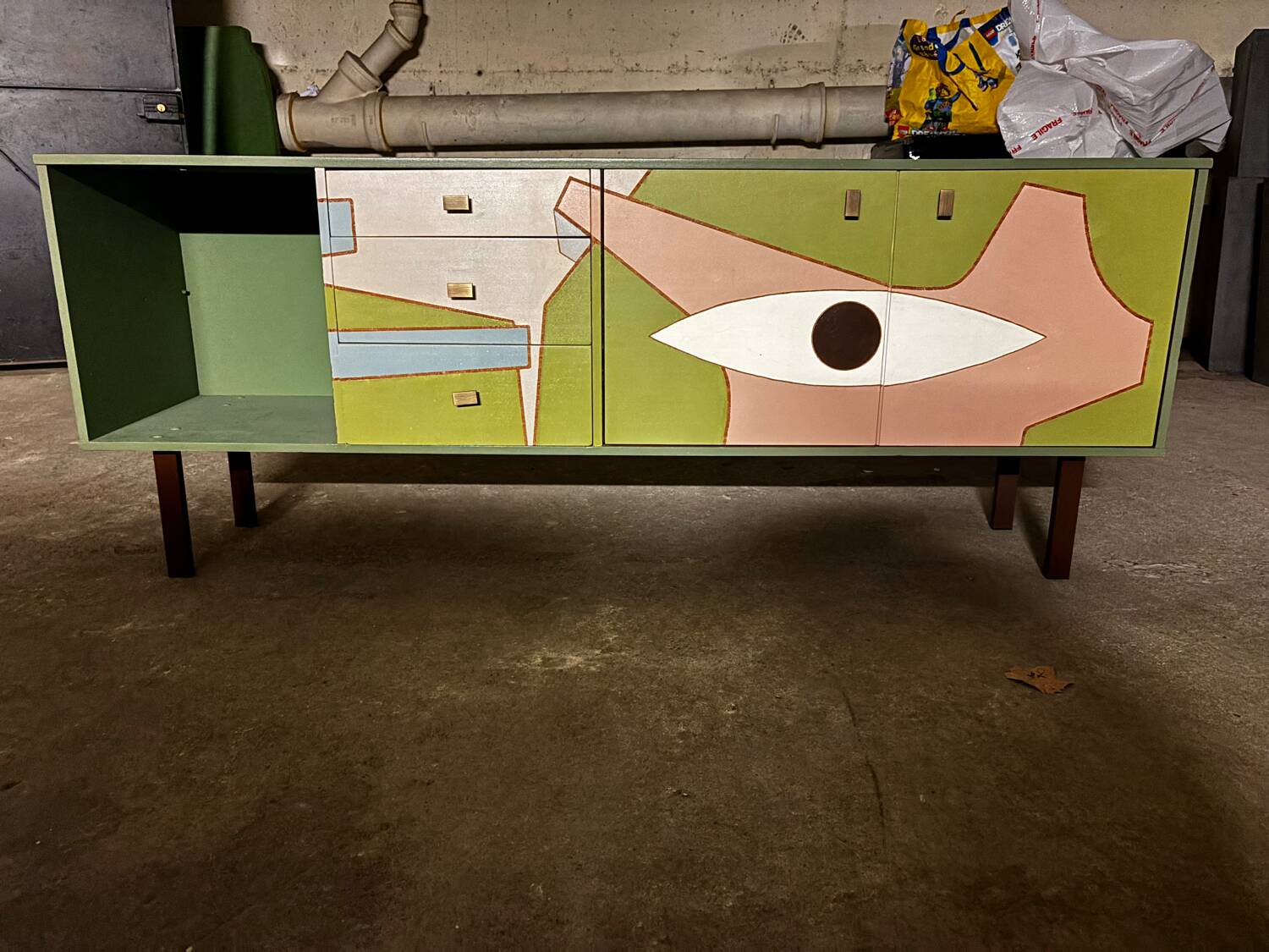 Furniture painted by Pierre Malbec