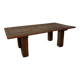 Table basse plateau porte indienne en bois teck