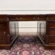 Large classic English Chesterfield partner desk