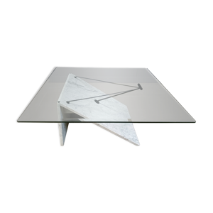 Table basse postmoderne - marbre