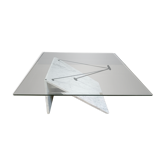 Postmodern italian marble coffee table, 1980s