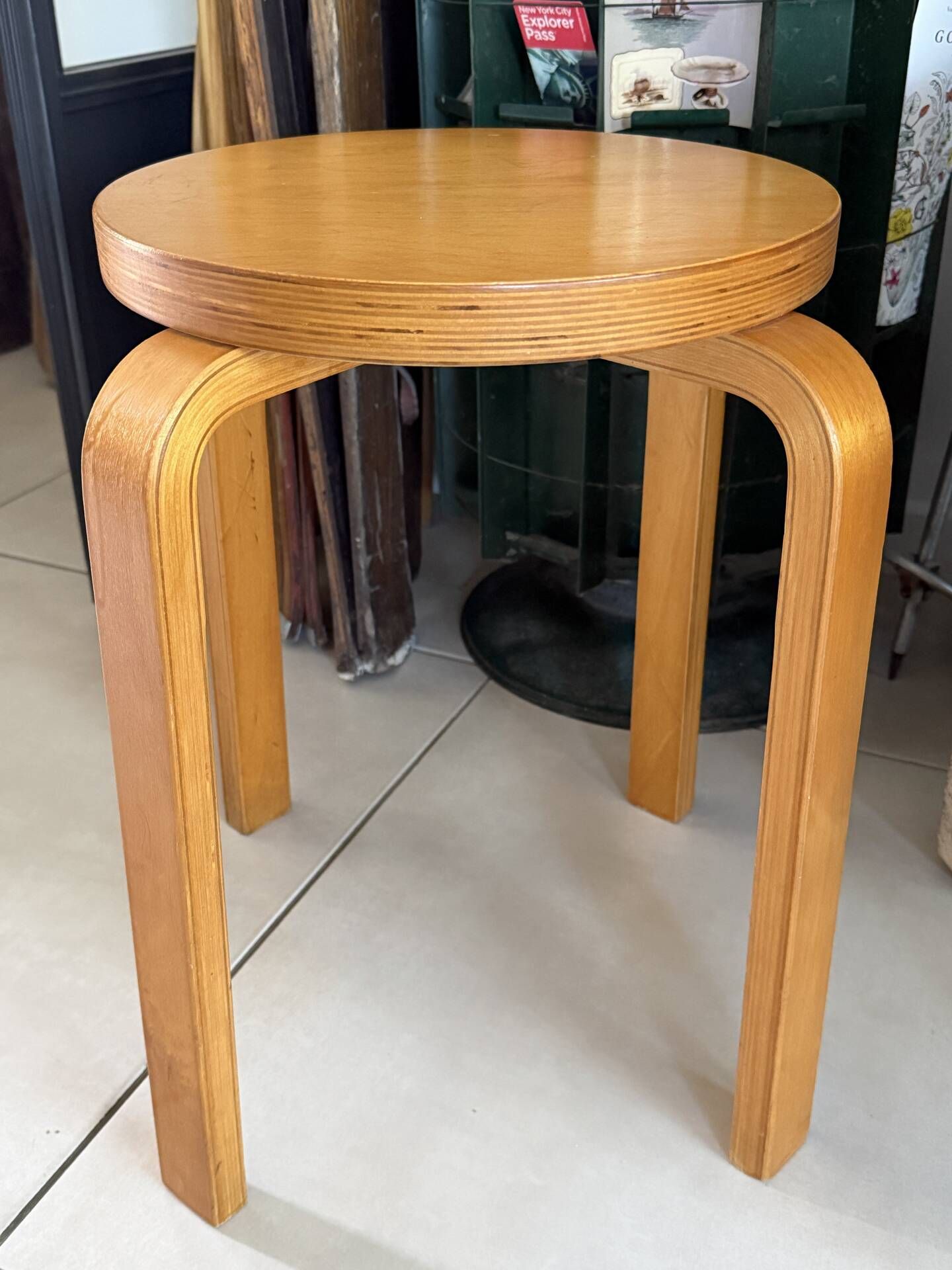 Vintage Alvar Aalto E60 stool for Artek