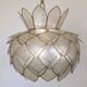 Pair of Lotus mother-of-pearl pendant lights