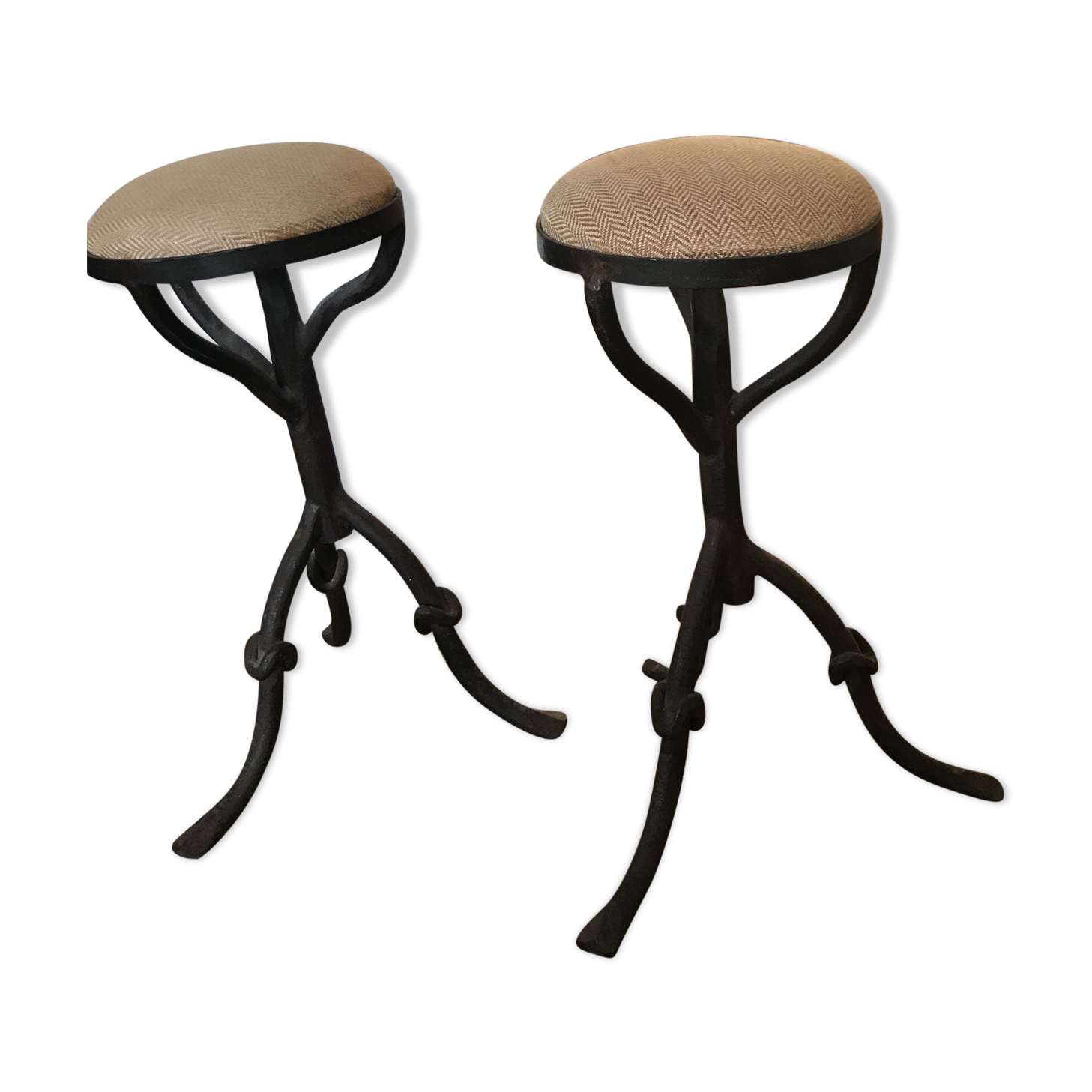 Pair of outsized stool