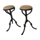Pair of outsized stool