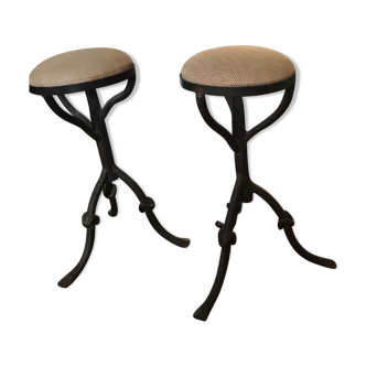 Pair of outsized stool