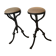 Pair of outsized stool