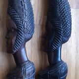 2 bustes africain
