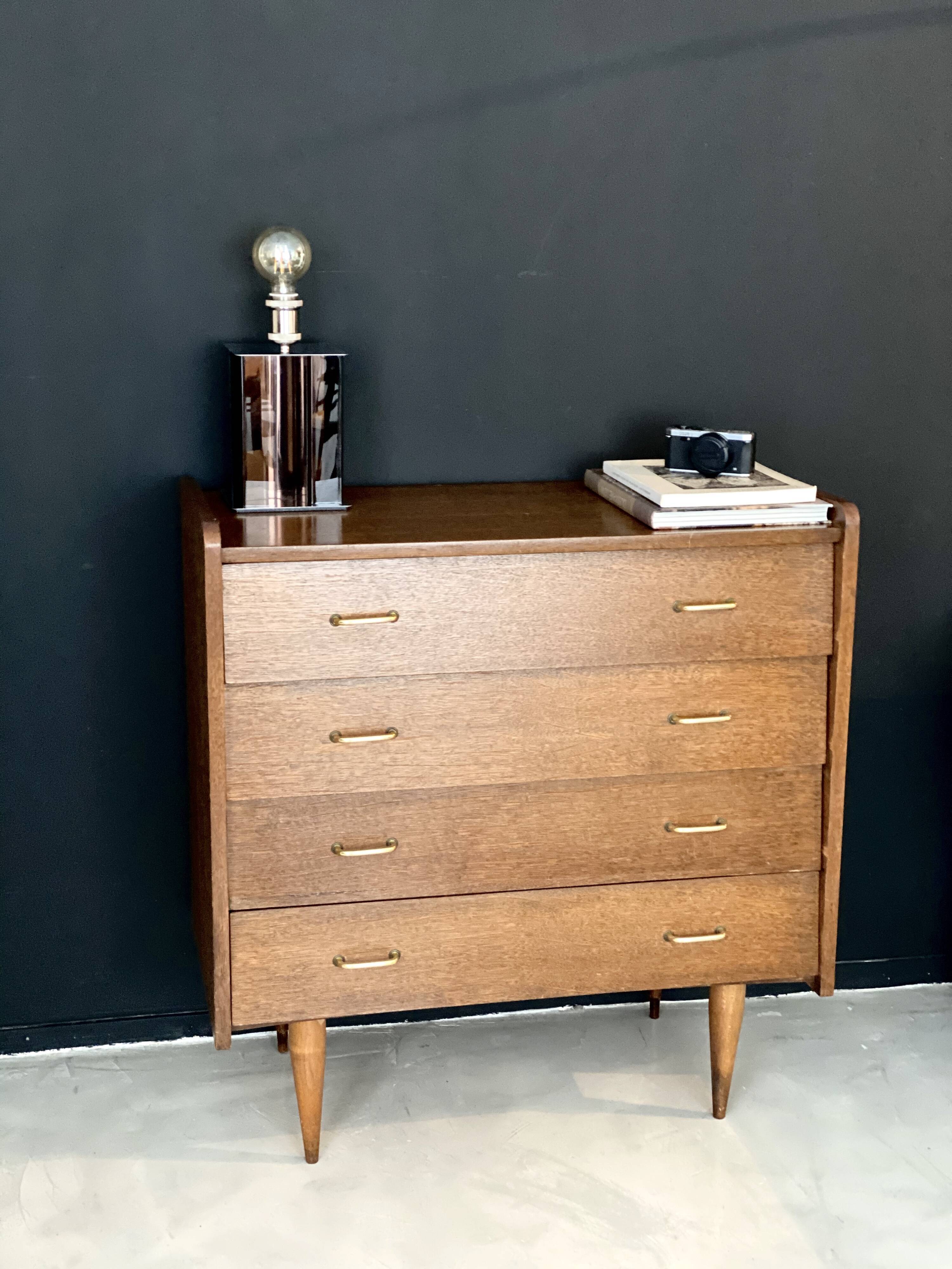 Wooden dresser compass feet