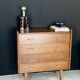 Wooden dresser compass feet