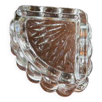 Molded glass ashtray