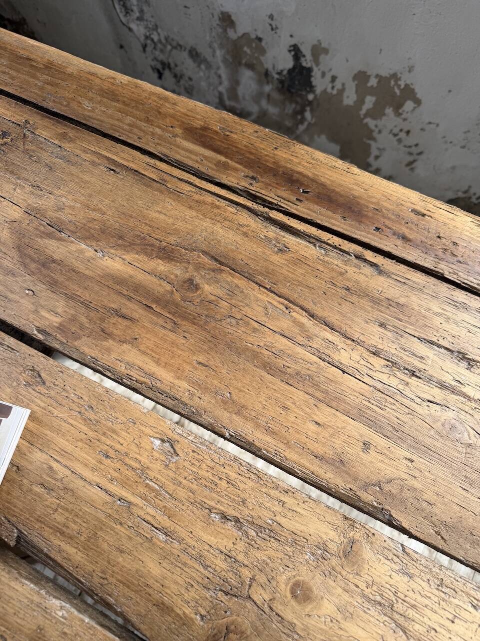 Brutalist popular art table XXL 3.5m/4m pine and oak