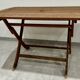 Table pliante bois exotique terrasse