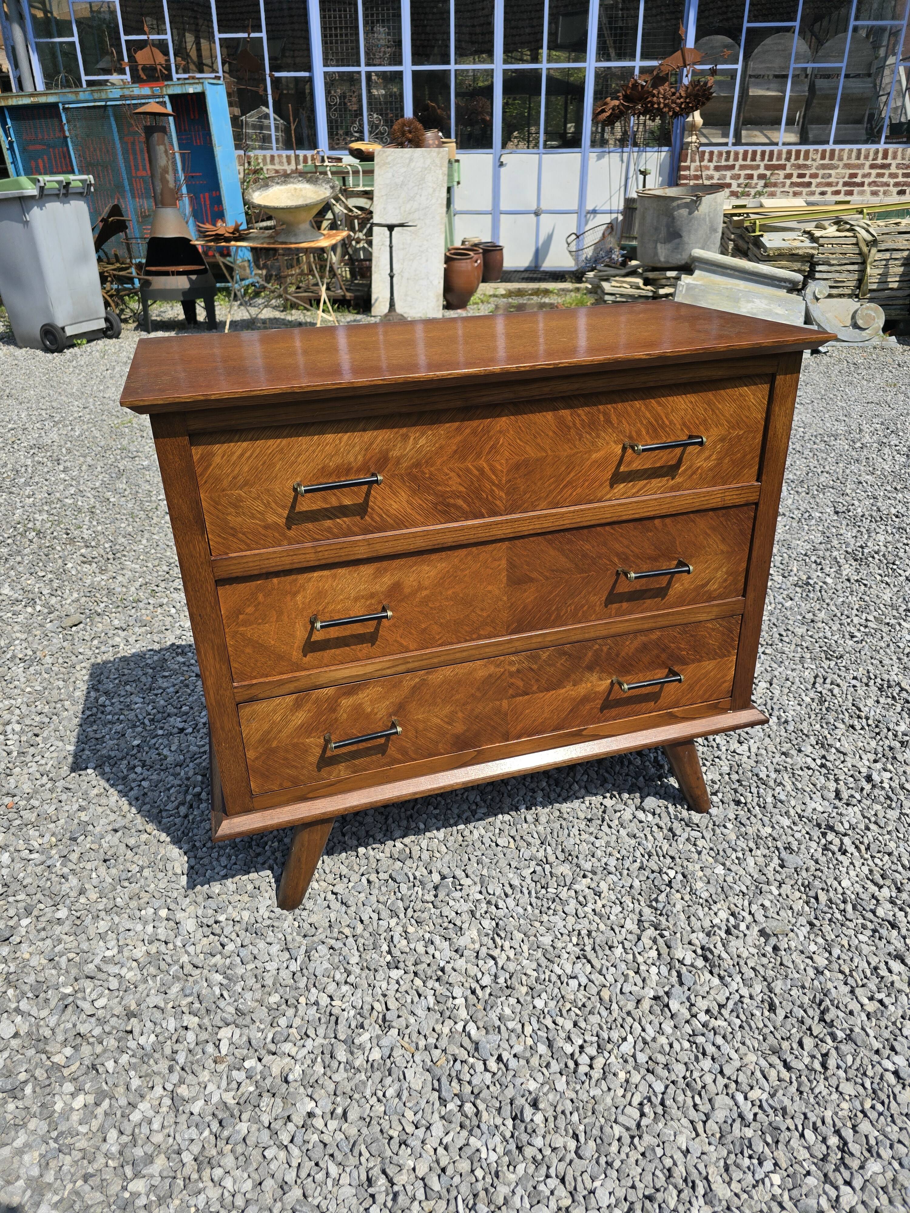Commode vintage en chêne des années 60