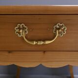 Farmhouse table in blond cherry, Louis XV style – 2nd part of the 19th century