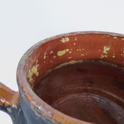 Old toupine, glazed terracotta pottery, haute Pyrenees