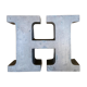 Letter metal H