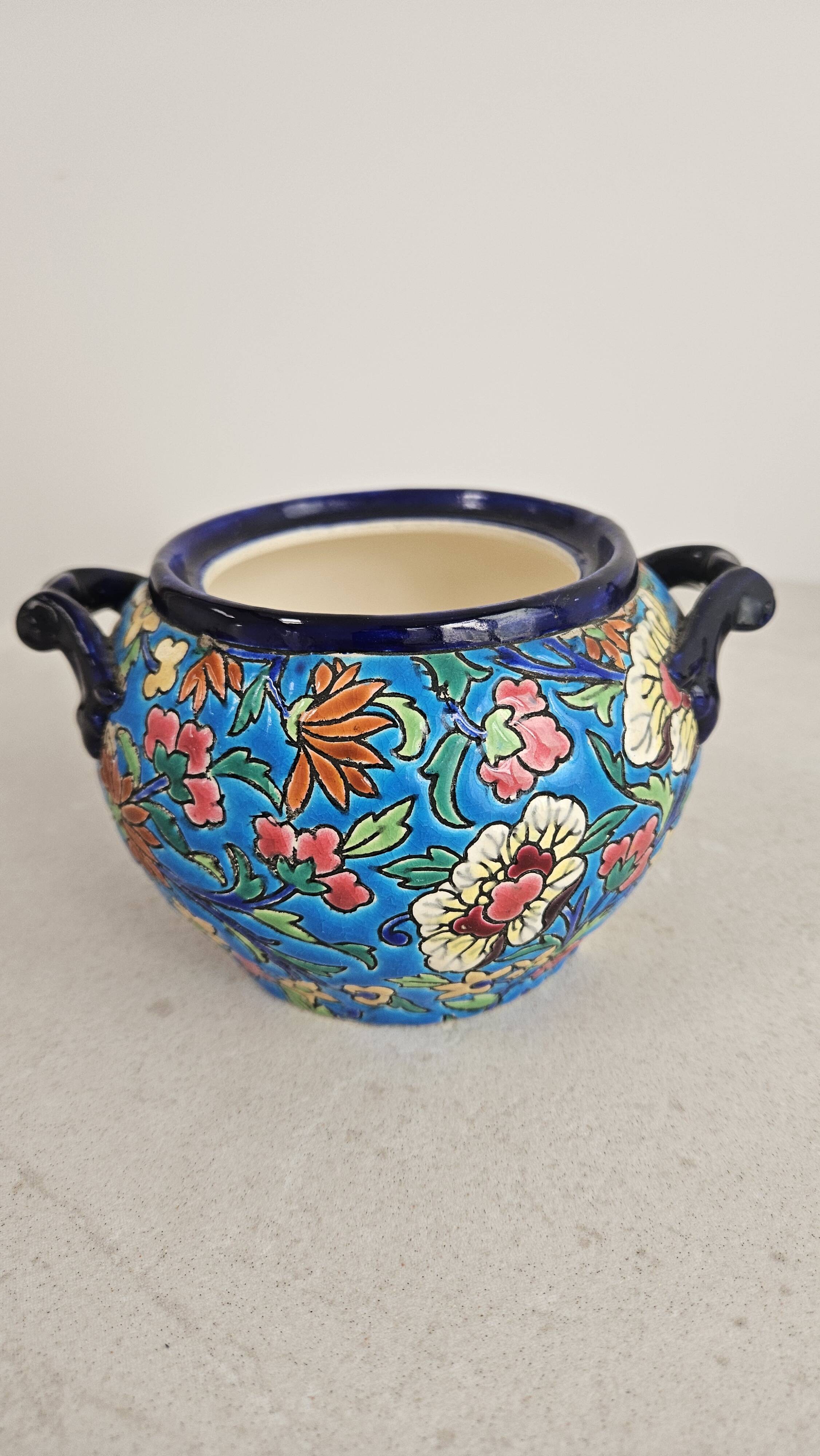Complete tea/coffee service in Longwy enamel.