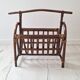 1970s rattan magazine rack