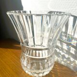 Clear crystal vase Val saint Lambert