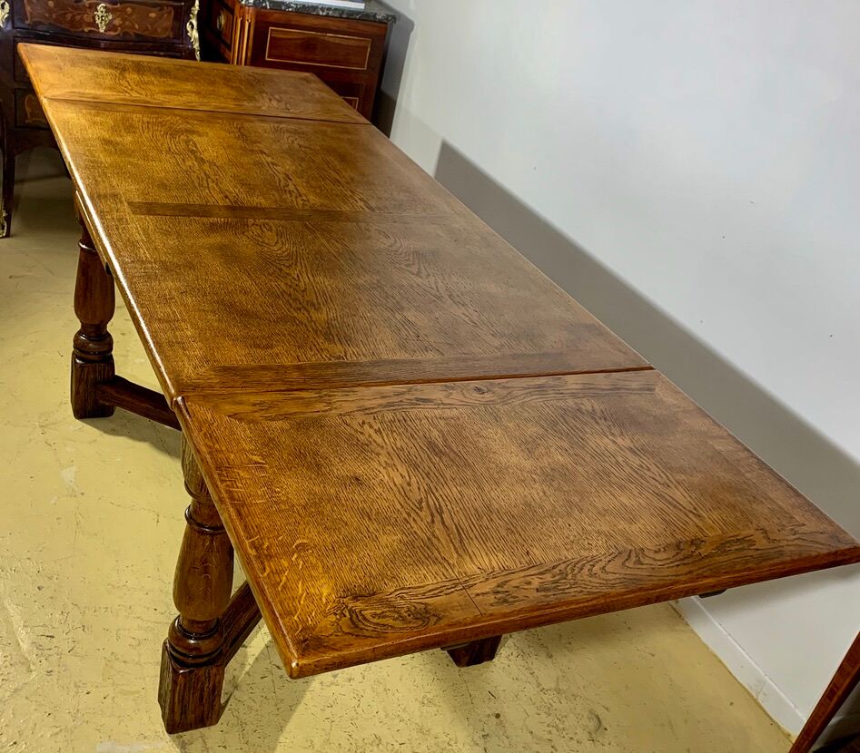 Farm table in solid oak 210 cm x 80 cm