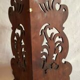 Corner shelf in mahogany carved Art Nouveau period XIX