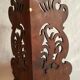 Corner shelf in mahogany carved Art Nouveau period XIX