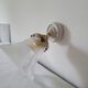 Porcelain wall lamp and Holophane style glass