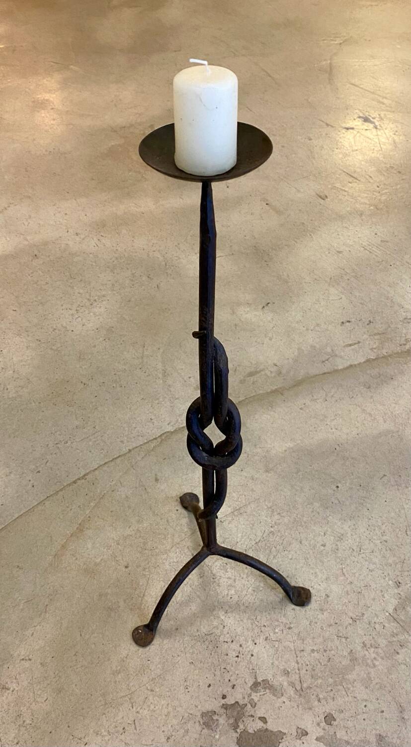 Mid-century brutalist candle holder